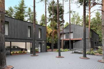 Современный дом на лесном участке - 103274