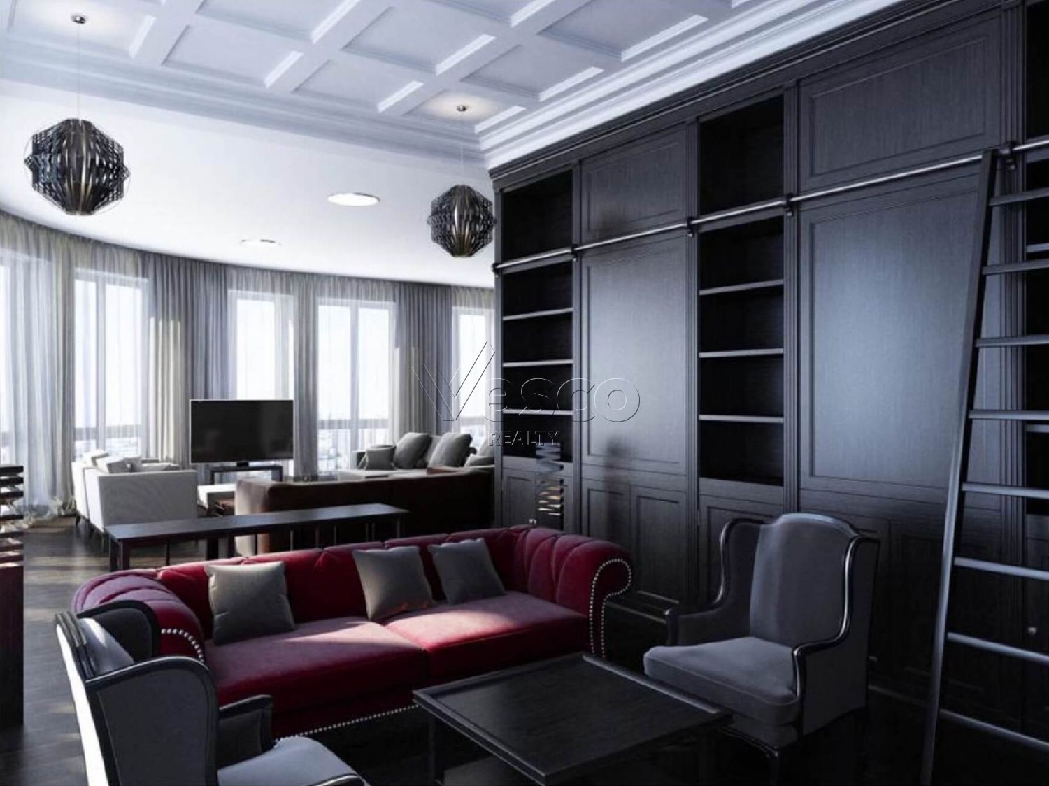 Пентхаус с террасой площадью 281.2 м²