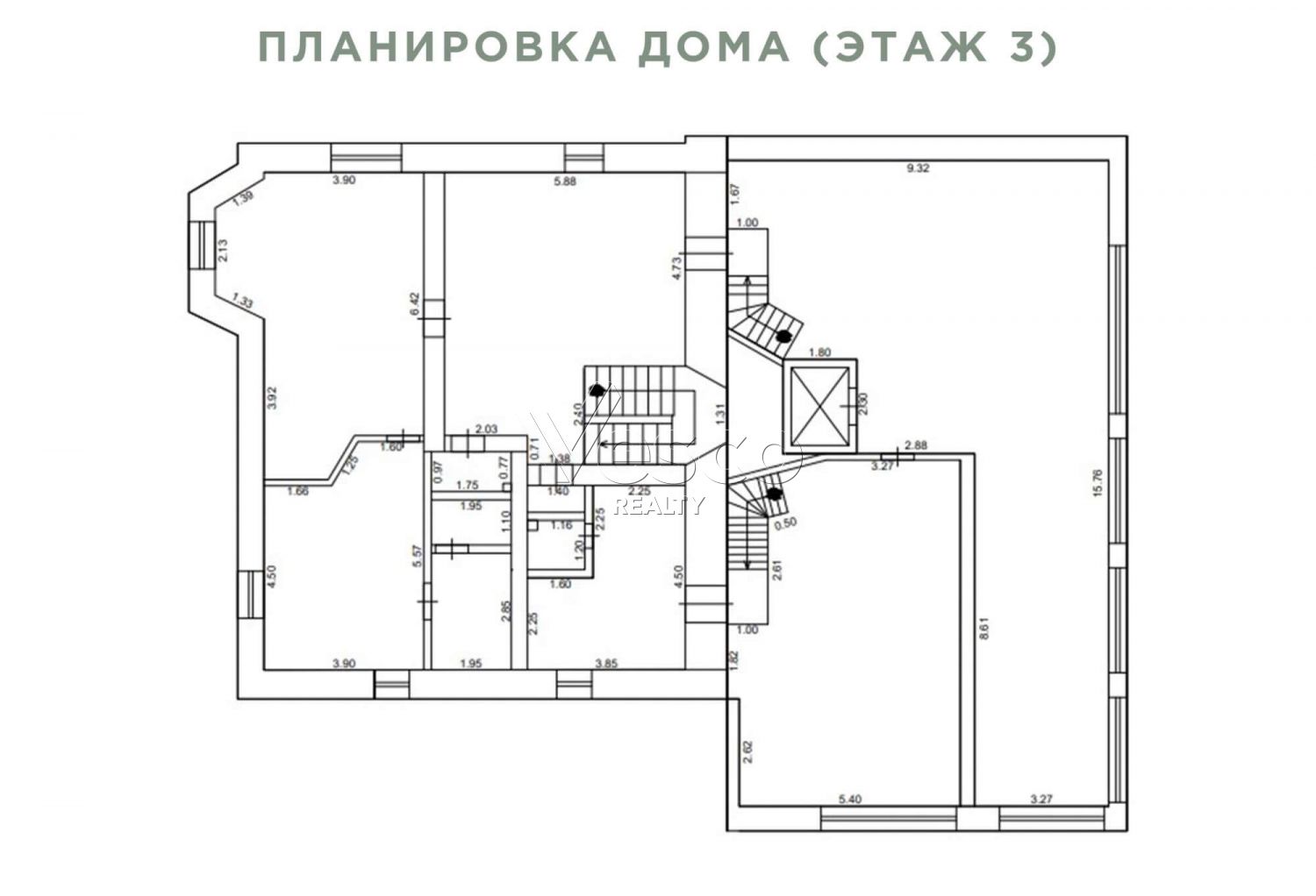 Классический особняк в КП Осень-1 у леса, с квартирой для персонала