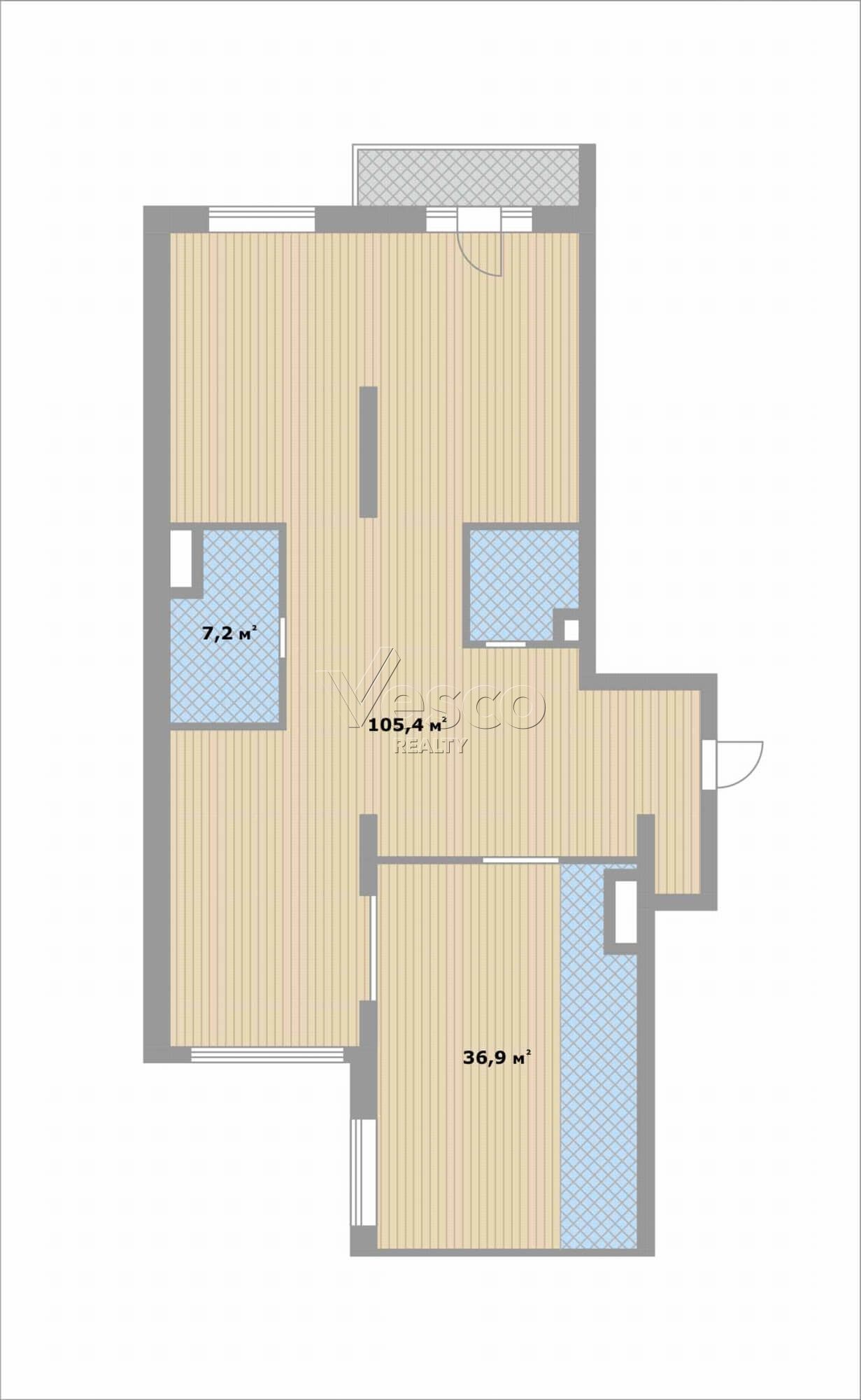 Квартира площадью 156 м²