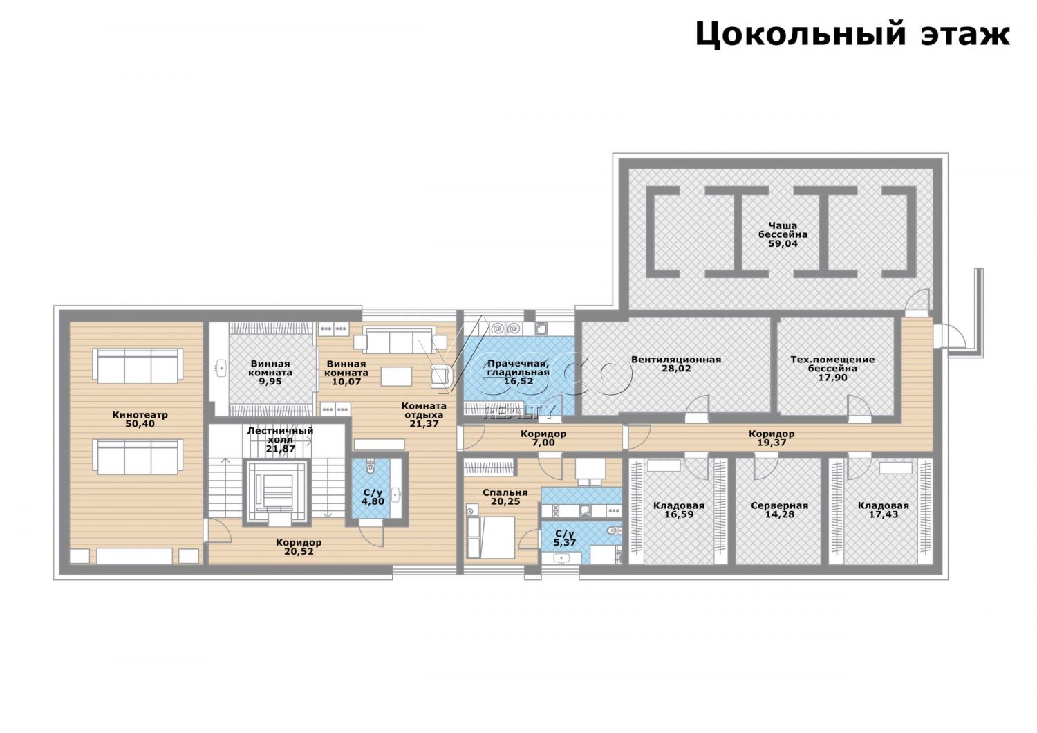 Уникальный особняк на участке с соснами
