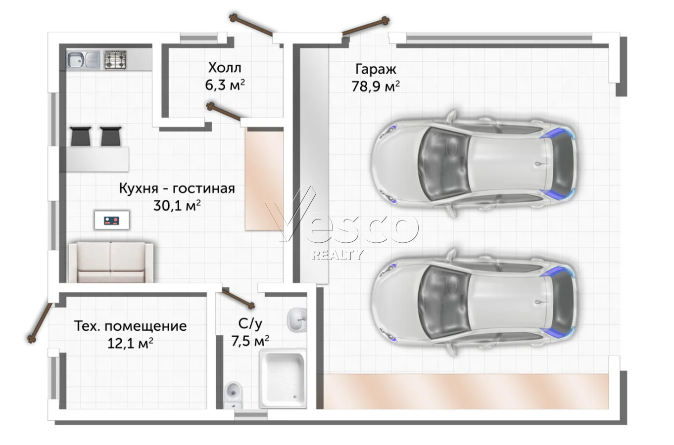 Дизайнерский дом CAPRISE Casa в клубном охраняемом поселке