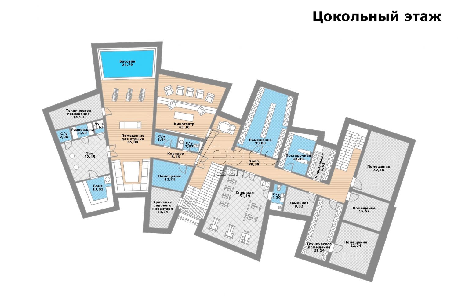 Авторская резиденция 1500 кв.м на лесном участке